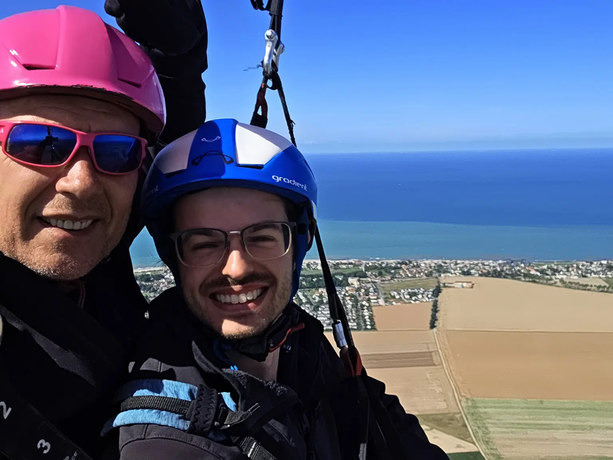 Baptême parapente sur la Côte de Nacre