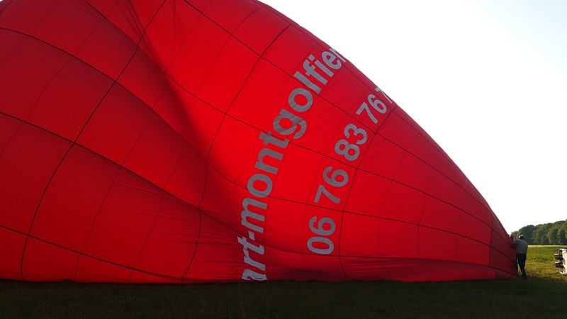 Survol de la Brenne en montgolfière