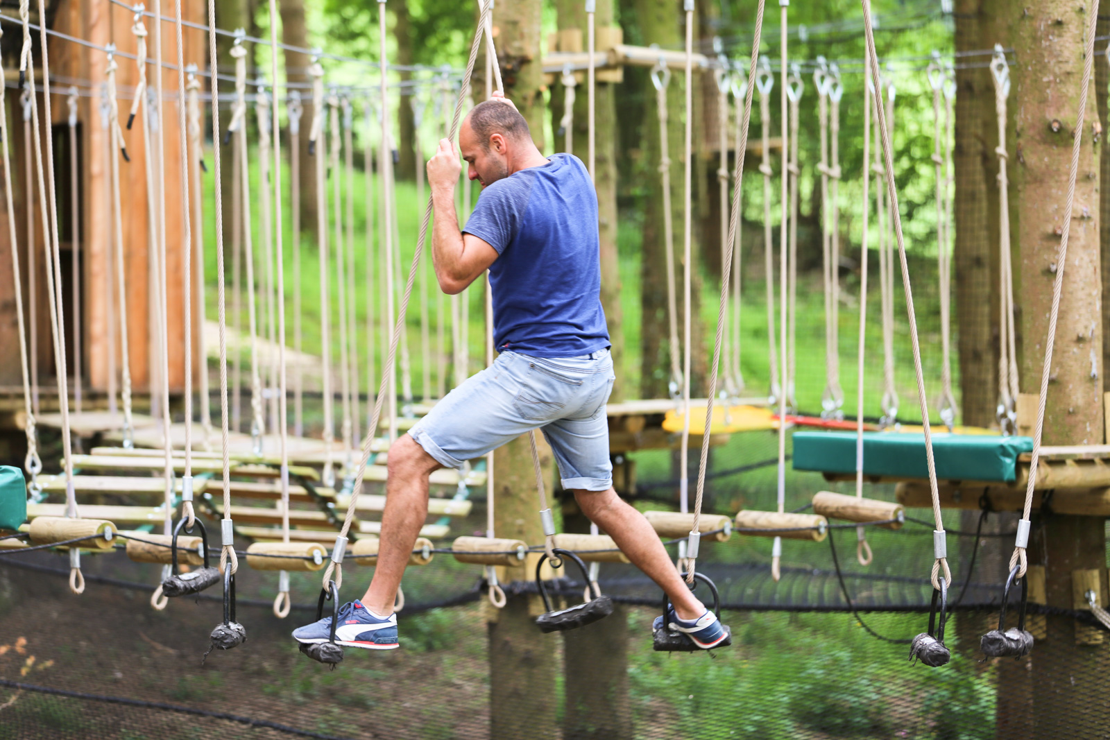 Parcours accrobranche au Viaduc de la Souleuvre