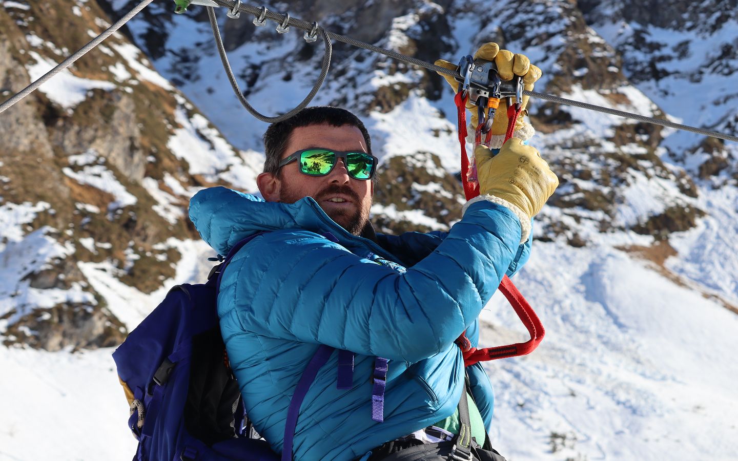 Grandes Tyroliennes l'Hiver