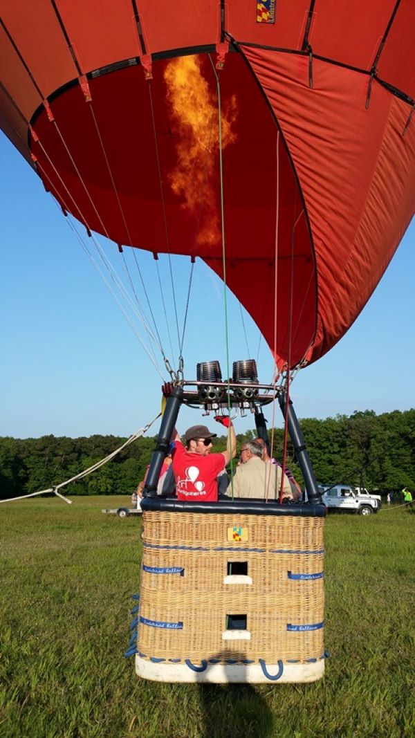 Survol du pays de Valençay en montgolfière
