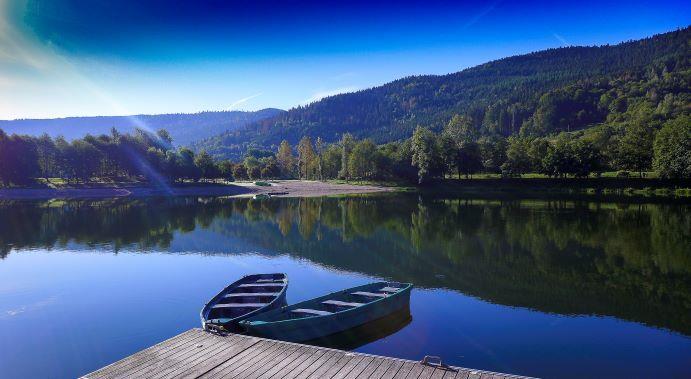Pêche a la mouche a la Base de Loisirs du Lac de la Moselotte