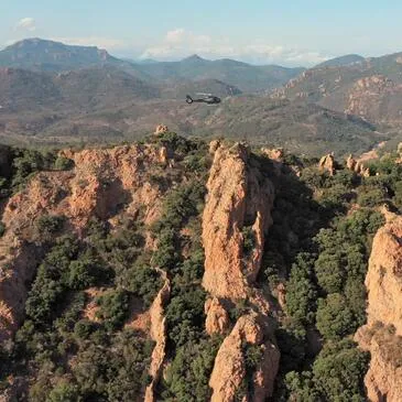 Baptême en hélicoptère à Cannes - Cap Esterel