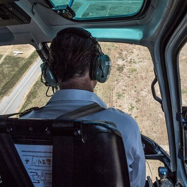 Baptême en hélicoptère au Mans