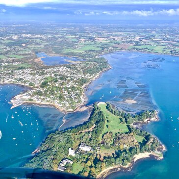 Baptême en Hélicoptère Golfe du Morbihan