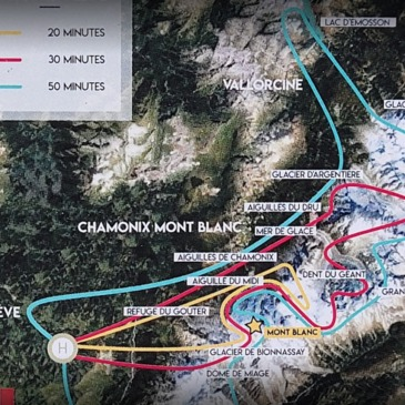 Baptême en Hélicoptère - Survol du Mont Blanc
