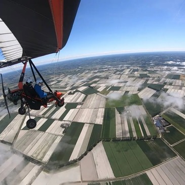 Baptême en ULM au Mont-Saint-Michel
