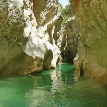 Descente du Canyon de Miraval près de Lannemezan