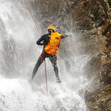 Descente du Canyon de Miraval près de Lannemezan