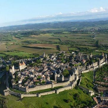 Baptême en Hélicoptère à Carcassonne