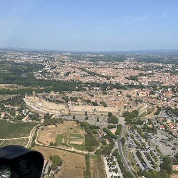Baptême en Hélicoptère à Carcassonne
