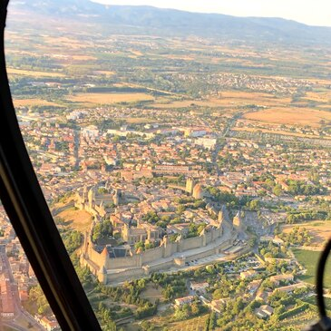 Baptême en Hélicoptère à Carcassonne