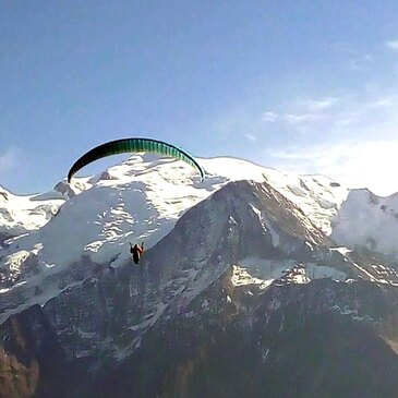 Baptême en Parapente à Ski aux Orres