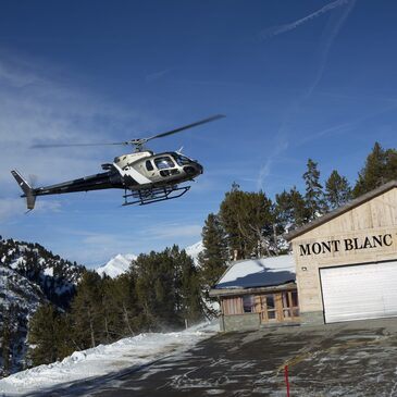Baptême en Hélicoptère aux Arcs - Survol du Mont blanc