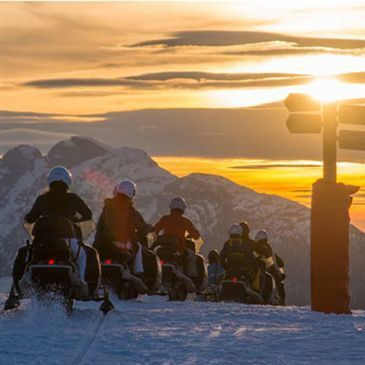 Randonnée en Scooter des Neiges près de Flaine