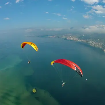 Baptême en Parapente à Montreux - Survol du Lac Léman