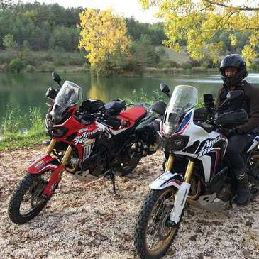 Randonnée en Moto Trail près de Carcassonne