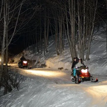Randonnée en Motoneige dans le Massif des Sybelles