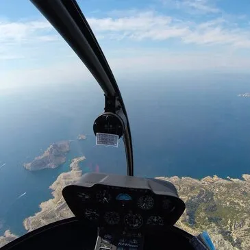 Baptême en Hélicoptère près de Marseille