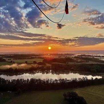 Survol de la Dombes en Montgolfière
