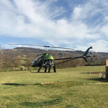 Baptême en Hélicoptère ULM près du Puy-en-Velay