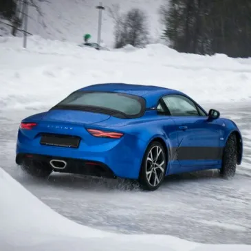 Pilotage sur Glace en Alpine A110 - Circuit d'Abondance