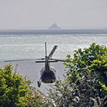 Baptême en Hélicoptère à Dinan - Baie du Mont-Saint-Michel