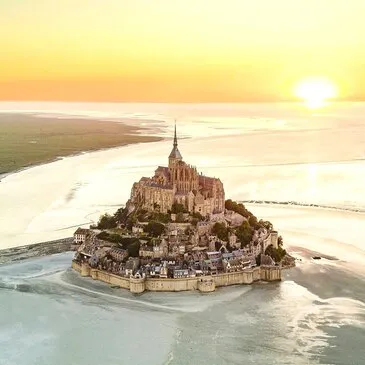 Baptême en Hélicoptère à Dinan - Baie du Mont-Saint-Michel