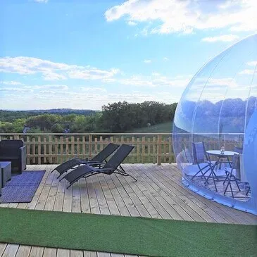 Nuit en Bulle avec Jacuzzi Privatif près de Cahors