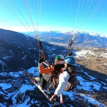 Baptême en Parapente à Ski à Vars