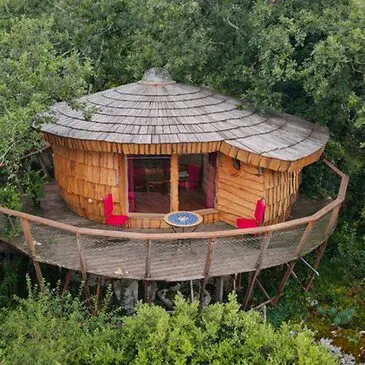 Nuit en Cabane dans les Arbres avec Spa près de Montpellier