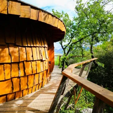 Nuit en Cabane dans les Arbres avec Spa près de Montpellier