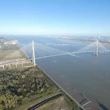 Baptême en Paramoteur près du Havre - Survol de la Seine