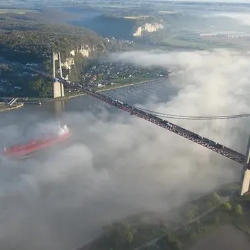 Baptême en Paramoteur près du Havre - Survol de la Seine