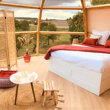 Nuit en Dôme Perché avec Jacuzzi près de Troyes