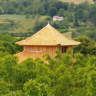 Nuit en Cabane sur Pilotis avec Spa près de Valence