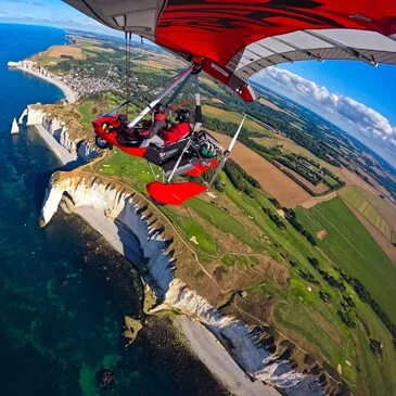 Baptême en ULM Pendulaire - Survol de la Côte d'Albâtre