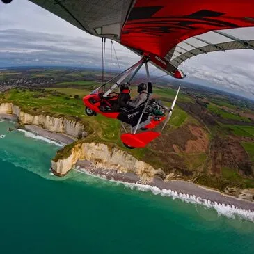 Baptême en ULM Pendulaire - Survol de la Côte d'Albâtre