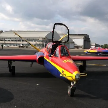 Vol en Avion de Chasse Fouga Magister à Valence