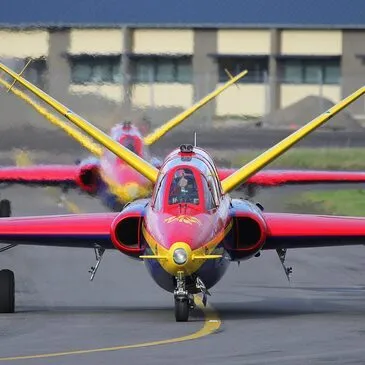 Initiation au Pilotage d'Avion de Chasse Fouga Magister à Valence