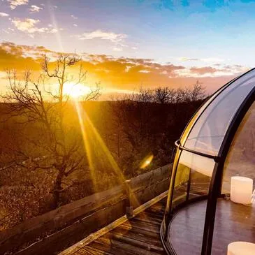 Nuit en Dôme de Verre avec Spa près de Montauban