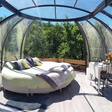 Nuit en Dôme de Verre avec Spa près de Montauban