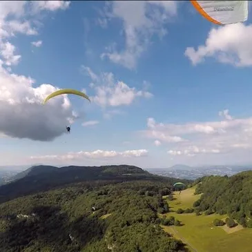 Baptême en Parapente près d'Aix-les-bains - Survol Lac du Bourget
