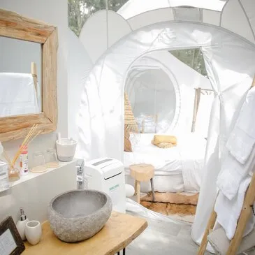 Nuit en Bulle avec Jacuzzi Privatif près de Bordeaux