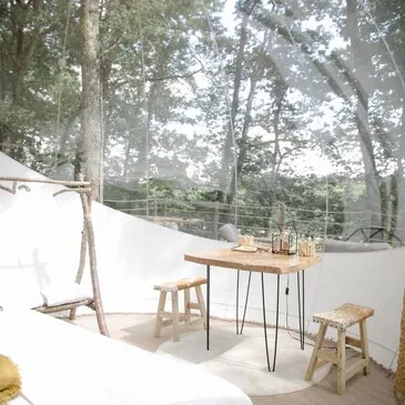 Nuit en Bulle avec Jacuzzi Privatif près de Bordeaux