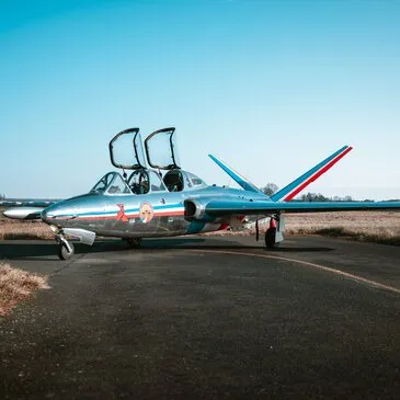 Vol en Avion de Chasse Fouga près d'Amiens - La Baie de Somme