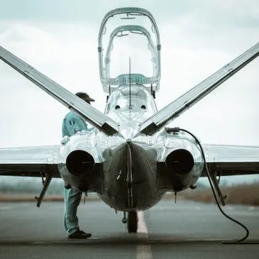 Vol en Avion de Chasse Fouga près d'Amiens - La Baie de Somme