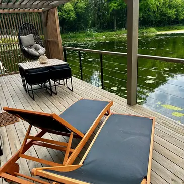 Cabane sur l'eau près de Reims