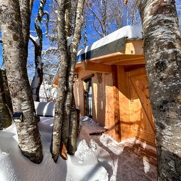 Cabane avec Sauna Privatif à la Féclaz - Massif des Bauges