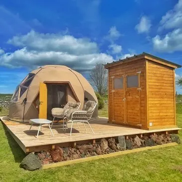 Nuit en Dôme dans les Monts d'Ardèche
